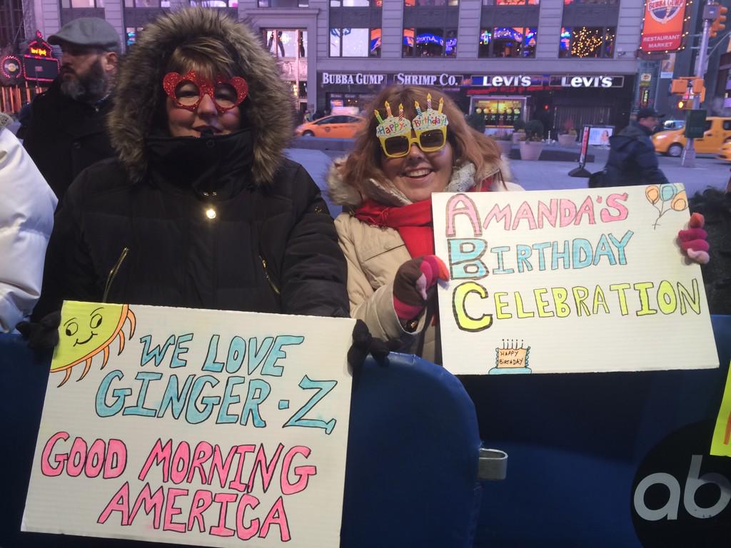 Showing love for out in the cold! Happy Birthday, Amanda! 