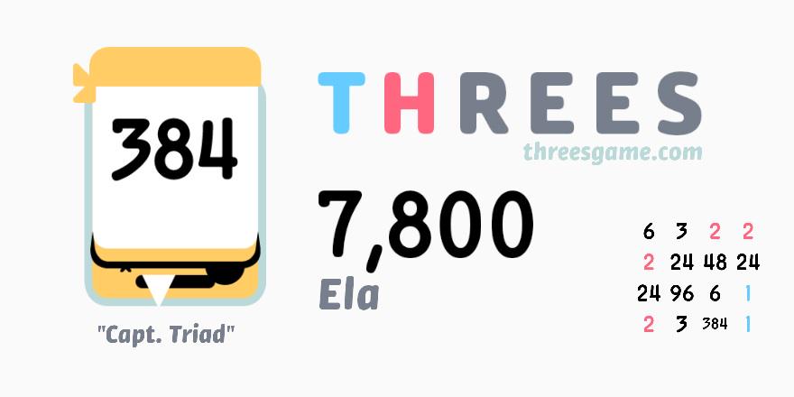 kazgunay's tweet photo. I just scored 7,800 in @ThreesGame! http://t.co/5nwX5MKN6n http://t.co/BcDtmyd5Ms