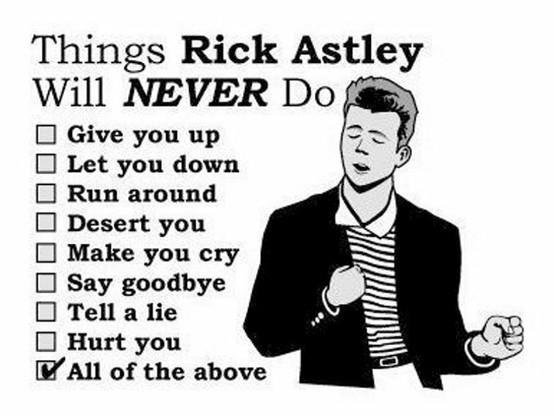 Happy Birthday Mister Rick Astley. 