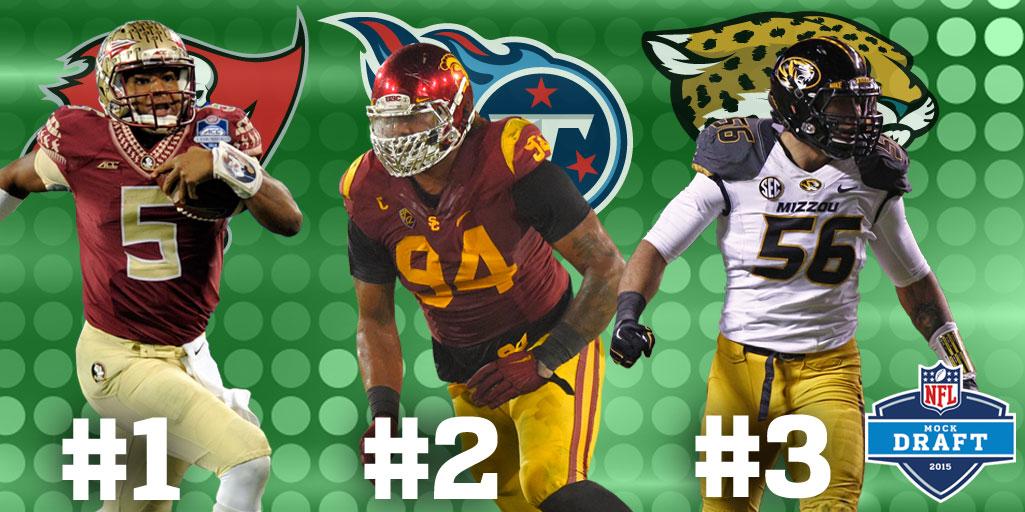 ICYMI: Mock Draft 1.0 (via <a href="/LanceZierlein/">Lance Zierlein</a>):

1 Winston, #TB
2 Williams, #TEN
3 Ray, #JAX
4-32 at.nfl.com/ZrOjGfW