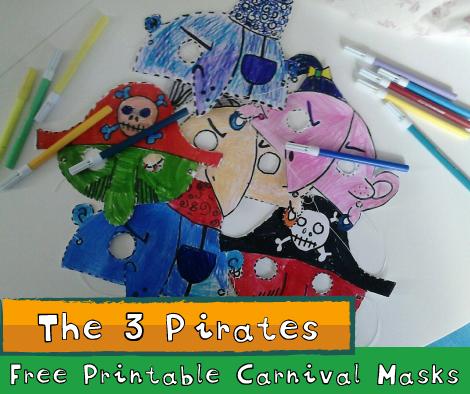 TheTreehouseApp's tweet image. Print, color and cut the #CarnivalMasks of the 3 Pirates. Send us your selfies! ---&amp;gt;ow.ly/IBdmE
