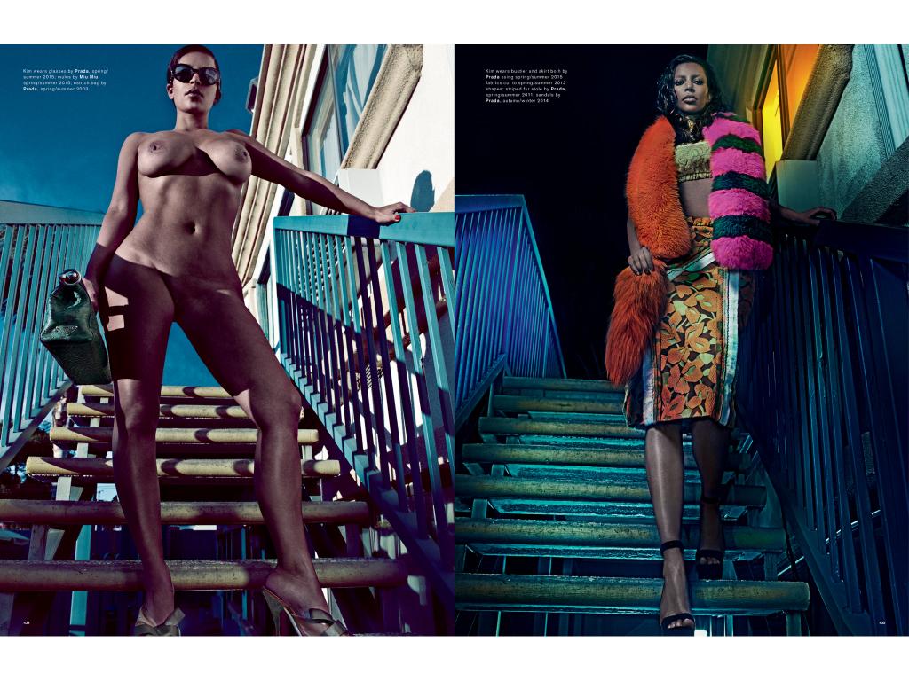 Nyash2fresh's tweet photo. “@SAGordonM: Kim K Prada shoot http://t.co/KhNBZbnOWt” kim has no respect for us or herself😩😩