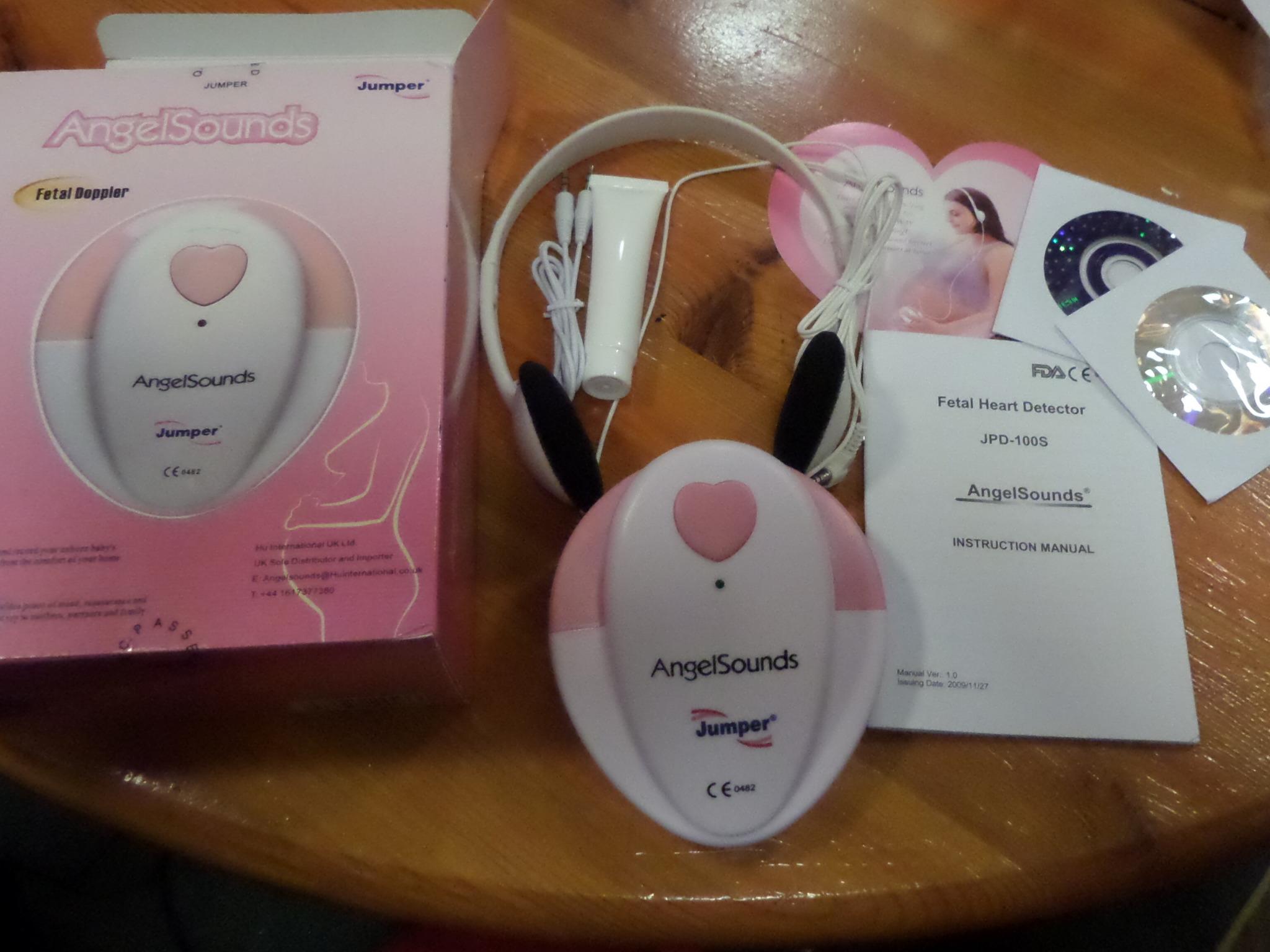 AngelSounds Fetal Doppler JPD-100S in Pink