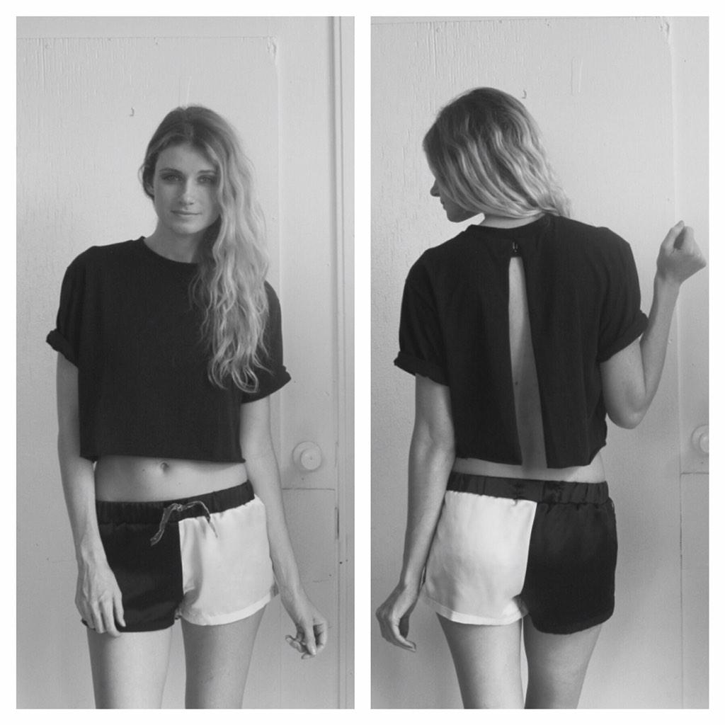 kild_official's tweet photo. Italian silk/charmeuse shorts and bamboo cotton split back crop top #SS15 #kild #Kildinamerica #fashion http://t.co/w8dpLw9zbI