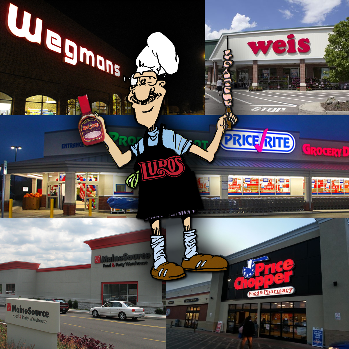 Don't forget to add Lupo's meats and marinades to your grocery list!