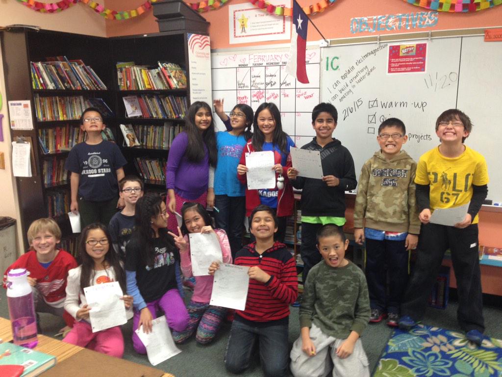 alwaysabsorbing's tweet photo. We are thrilled to get back positive feedback from our peers after author's chair! #makeitsmile @SkaggsElem http://t.co/O9apTUA4Lc