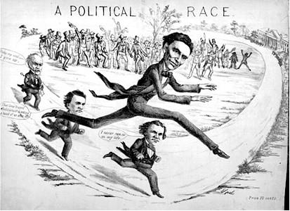 FAM_BAM_NORTH's tweet photo. The first republican receiving 180 of 303 possible electoral votes and 40% of the popular vote.
#hansencivilwarSHS http://t.co/2rAwC4kzv7
