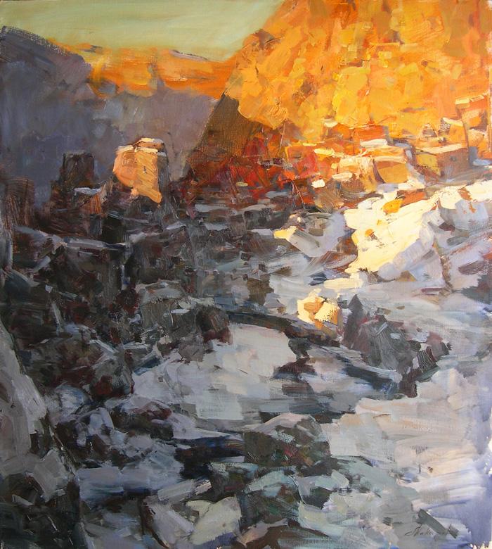 ChamberlainFine's tweet photo. "Shadows of the Ancient Mountain by Vitaly Makarov
#twitterfirstfriday #firstfriday http://t.co/n3SCp8MCn7