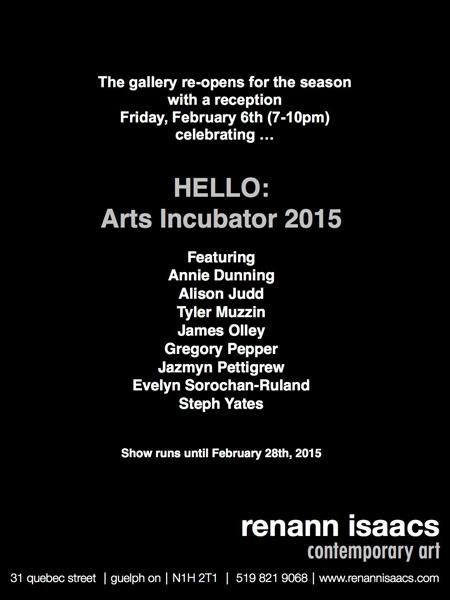 Art Gallery of Guelph (@agguelph) on Twitter photo Welcome Arts Incubator 2015! Say "HELLO" tonight at Renann Isaacs Contemporary Art (7PM) <a href="/snapdGuelph/">snapd Guelph</a> <a href="/GuelphTribune/">Guelph Tribune</a> Welcome Arts Incubator 2015! Say "HELLO" tonight at Renann Isaacs Contemporary Art (7PM) <a href="/snapdGuelph/">snapd Guelph</a> <a href="/GuelphTribune/">Guelph Tribune</a>