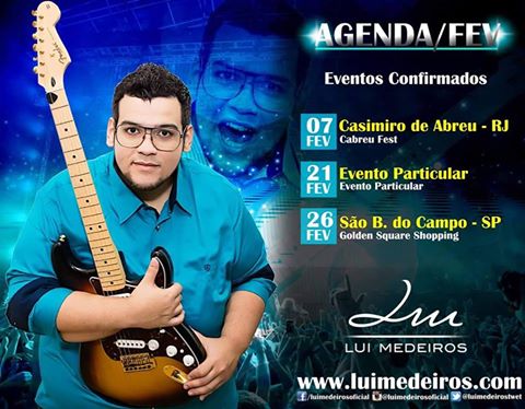 teamluioficial's tweet photo. Agenda do @LuiMedeirostwet com os eventos confirmados até o momento para o Mês de Fevereiro! http://t.co/Jm1X5OdbEt