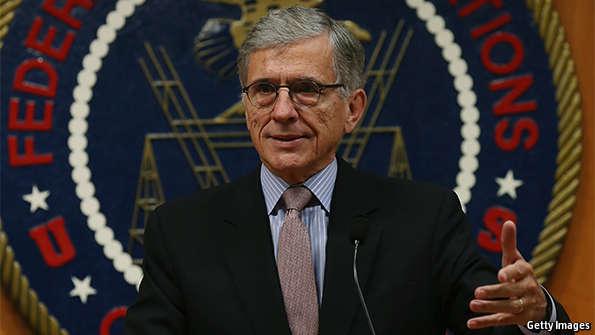 TheEconomist's tweet image. The Federal Communications Commission outlines its proposals to regulate the internet econ.st/1Aw0Lp4