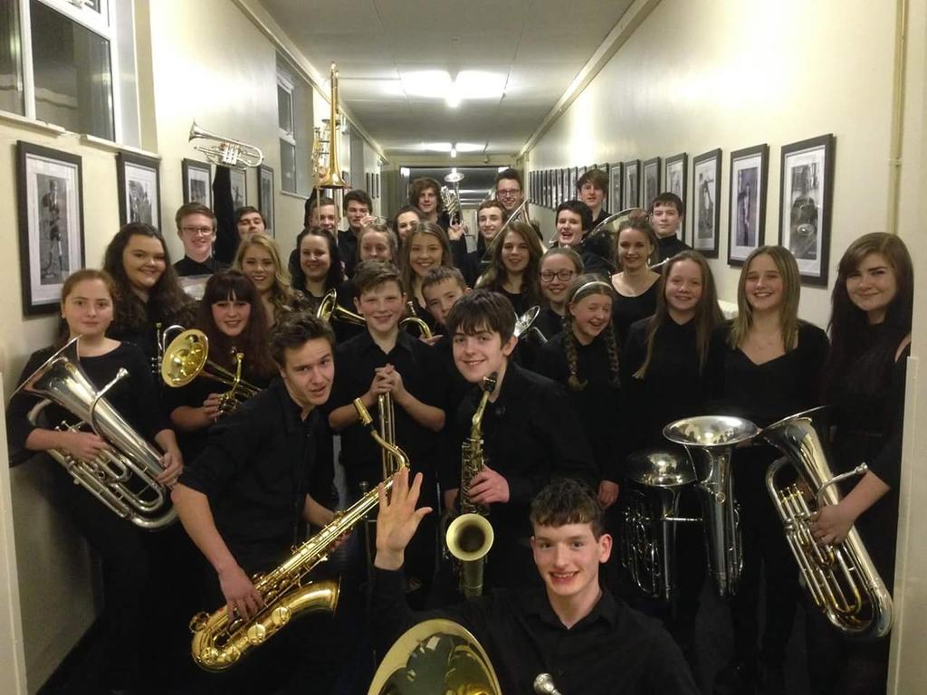 Great representation from West Glam on the 6Counties brass band course, 2015
