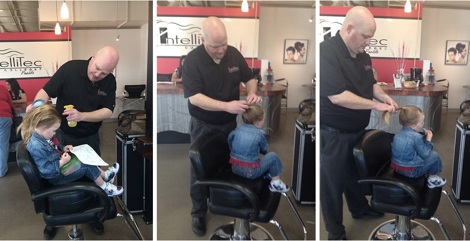 BuzzFeed's tweet photo. He Couldn’t Style His Daughter’s Ponytail, So This Single Dad Got A Cosmetology Lesson
http://t.co/XN0BtzODR4 http://t.co/fF9i73VqPb