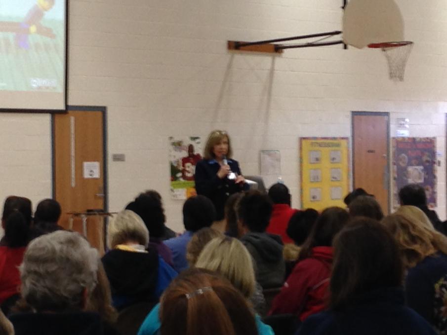 jwwray's tweet photo. Deputy superintendent Linda Wise welcoming the ESP staff. #esp15 @HCPSS http://t.co/8pSQNad7zb