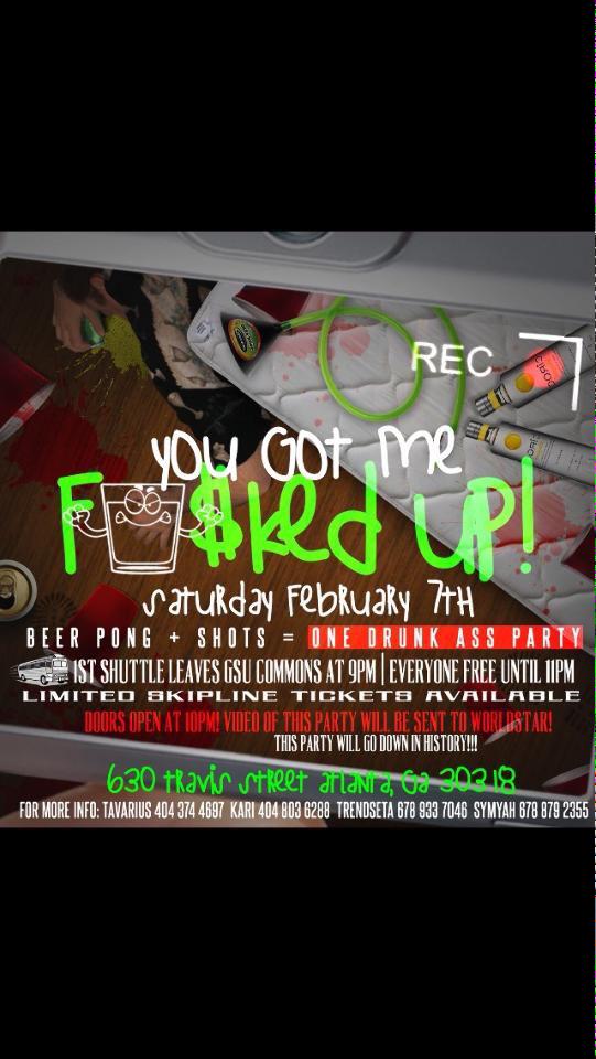 PARTYWITHPARIAH's tweet image. @KeeeNicole #YouGotMeFuckedUp 
-shuttles 
-shots 
-#worldstarparty 
Skip ticket 👉 6788792355