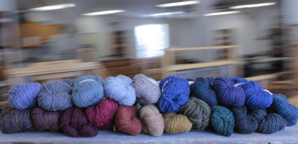 Awesome heathers, historic mill eco restoration, xoxo flyWHEEL new yarn from @harrisvilledes halcyonyarn.com/yarn/012