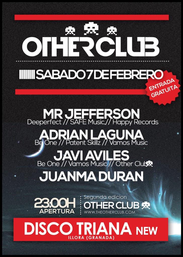 AdrianLagunadj's tweet photo. Mañana Other club! Con mis compis @MrJeffersonLive @javiavilesarco @Juanma_miLLaS y un servidor! RT http://t.co/tn8h46IBBY