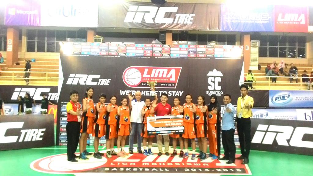 TEKNOKRAT Putri Raih Juara 1 IRC Tire Sumatera Conference ligamahasiswa.co.id/teknokrat-putr…