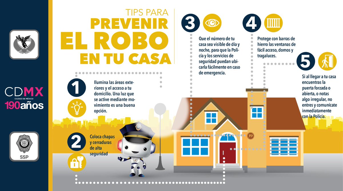 SSC_CDMX's tweet photo. #TipsSSPDF para prevenir el robo en tu casa, ilumina las áreas exteriores y de acceso a tu casa. http://t.co/gkMlkaUgNc