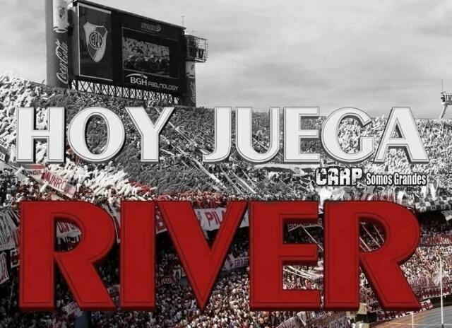 filialriverSI's tweet photo. Hoy juega #River !!! http://t.co/lQbSds5OAr
