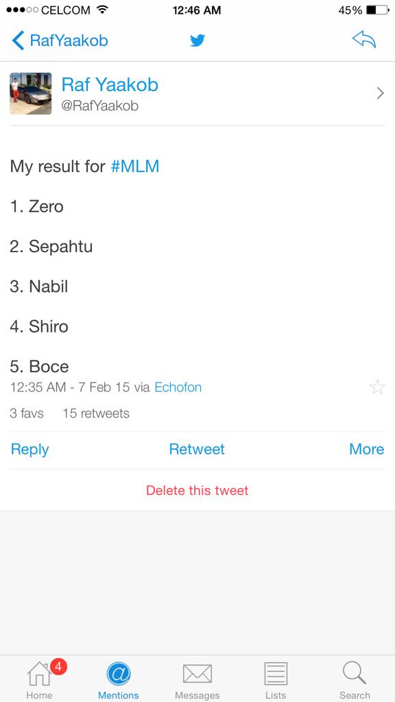RafYaakob's tweet photo. #MLM #MLM2014 #MLMFinal π±π±π± http://t.co/1bGeCsvbkO
