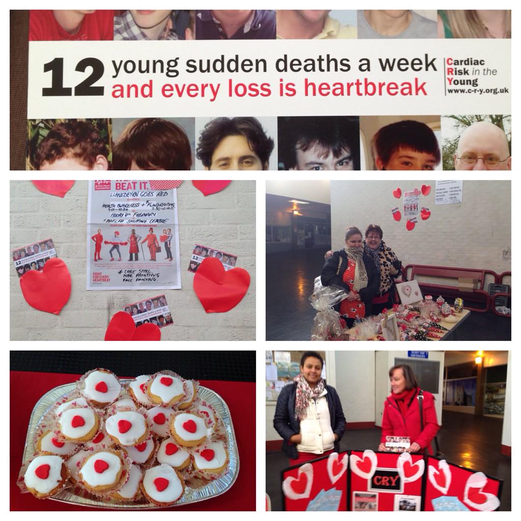 JoStevensLabour's tweet photo. Great fundraising today for British Heart Foundation &amp; Cardiac Risk in the Young by Llanedeyrn Goes Red at the Maelfa http://t.co/qT99CZA8GB