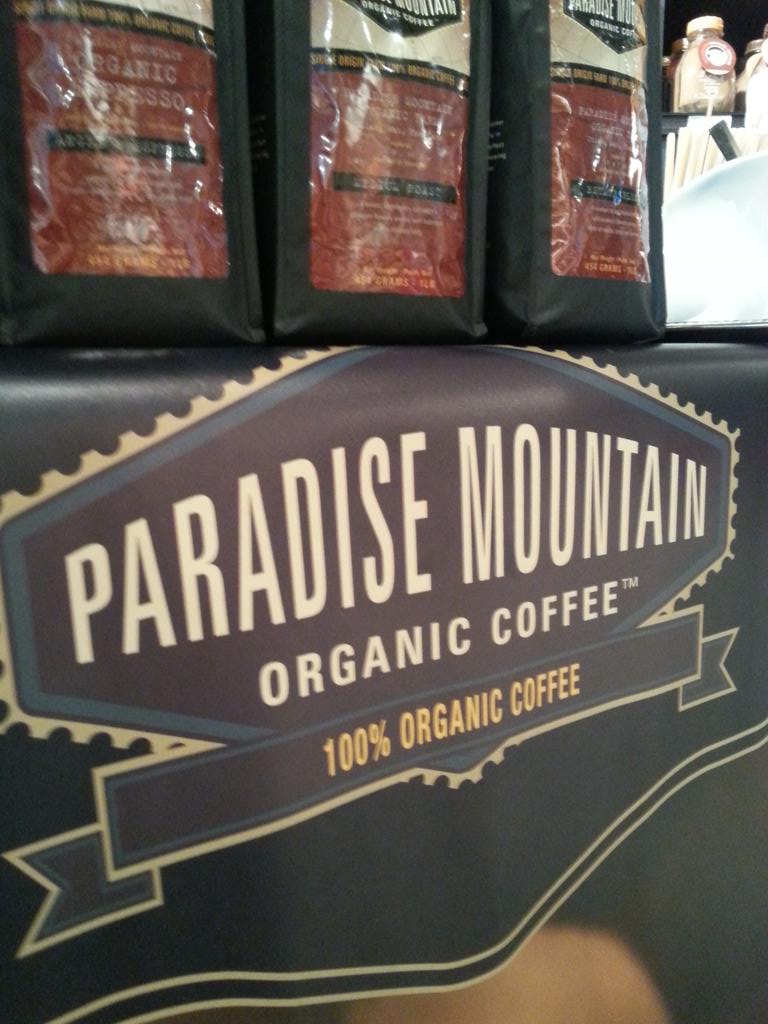 Hot cuppa? We've free samples of organic Paradise Mountain coffee this morning. A yawn is a silent scream for coffee.