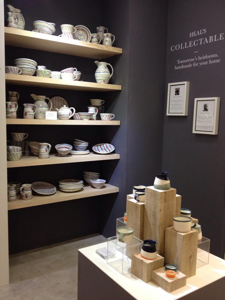 InteriorsA01's tweet photo. Lovely new pottery @Heals_Furniture Heirlooms of the future? #ceramics #handmade #craft #interiors http://t.co/60ieZaR9r5