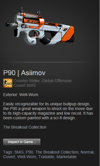 KjaerbyeCS's tweet photo. GIVEAWAY: P90 Asiimov WW! To participate retweet and follow me here on twitter! Drawing winner on sunday 14:00 PM CET http://t.co/eAzWro2Rjn