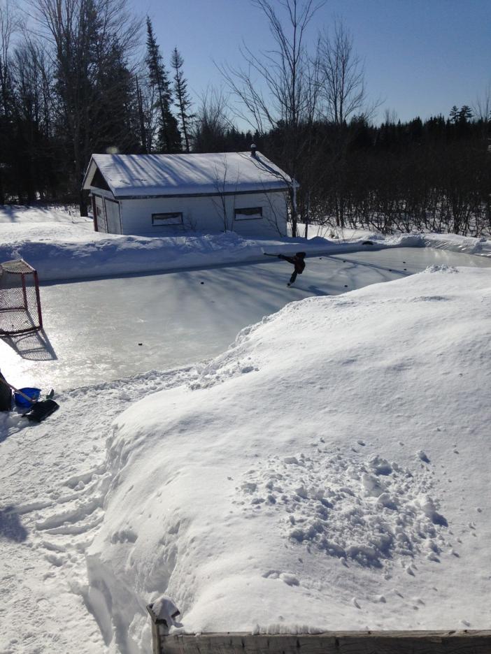 Another great day for some backyard hockey!!!!!