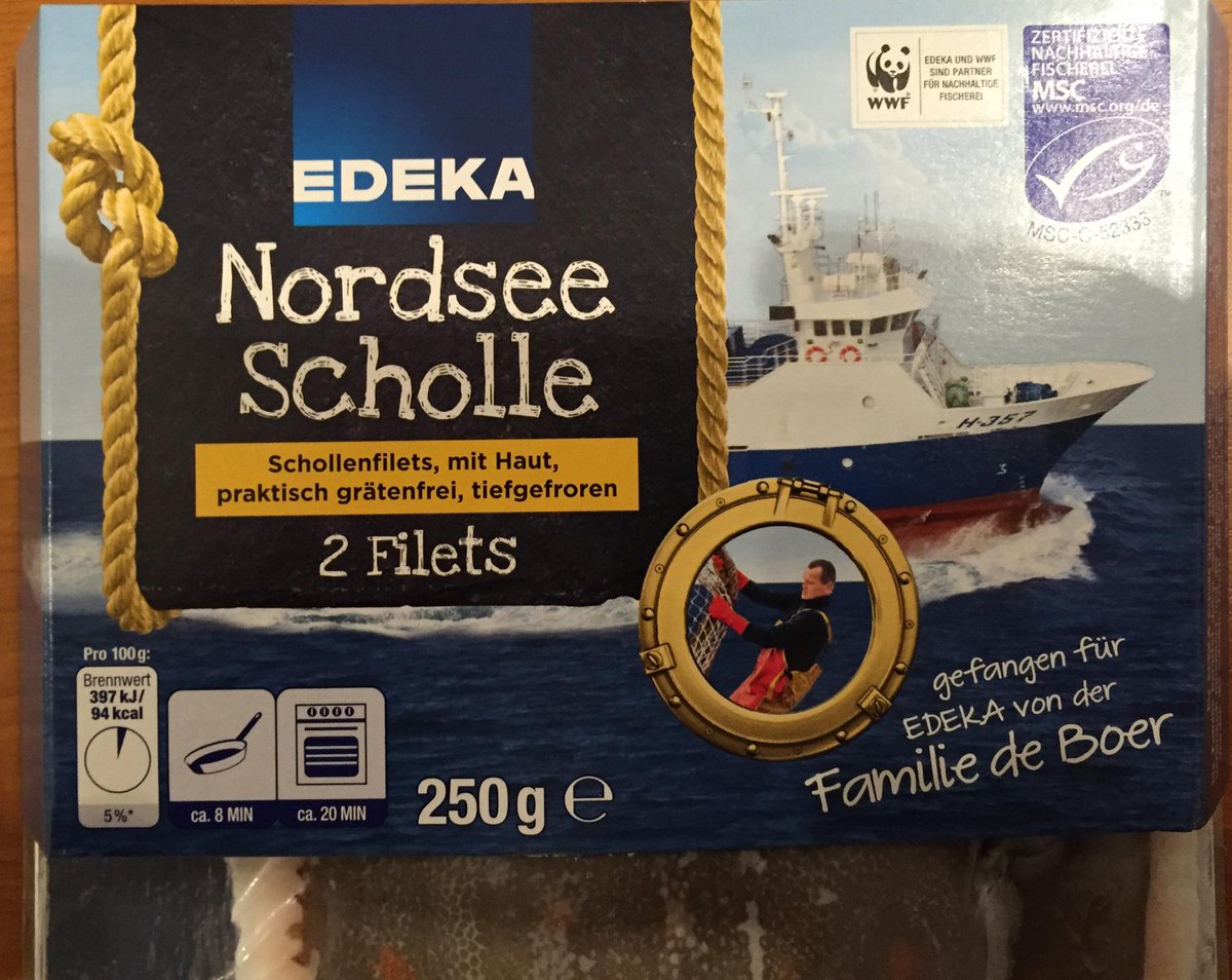 Nieuw Osprey schol product vanaf volgende week in alle supermarkten van EDEKA in Duitsland te verkrijgen.