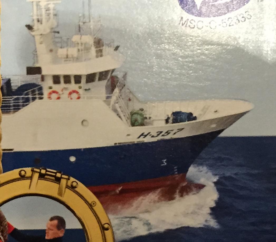 H357 van schipper Louwe de Boer prominent voorop verpakking.
#scholpromotie