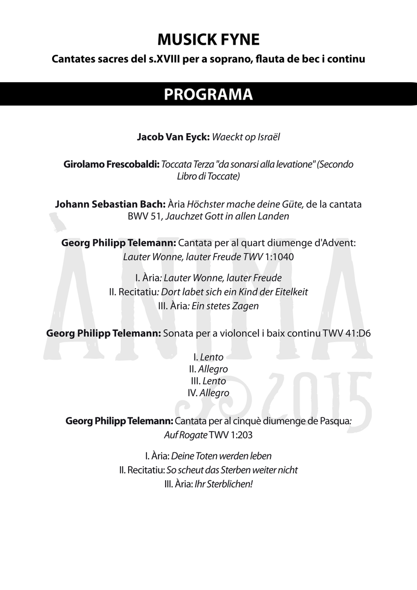Contrapuntem's tweet photo. Últim concert del Festival Ànima. Aquest diumenge a les 6 de la tarda amb el grup Musick Fyne. Entrada Lliure! http://t.co/8kQXmvCLms