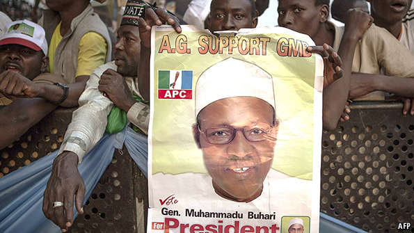 TheEconomist's tweet image. Nigerians must pick between Goodluck Jonathan, an utter failure, and Buhari, a former dictator econ.st/1LTIaGY