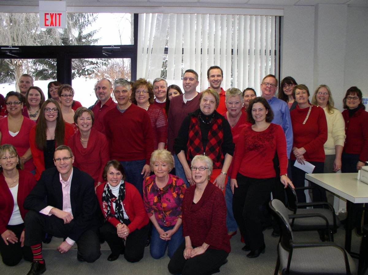 ProAssurance's tweet photo. Looks like a lot of employees wearing red today in the Okemos, MI office! #GoRedChallenge #GoRedForWomen http://t.co/oacPcVHPZ5