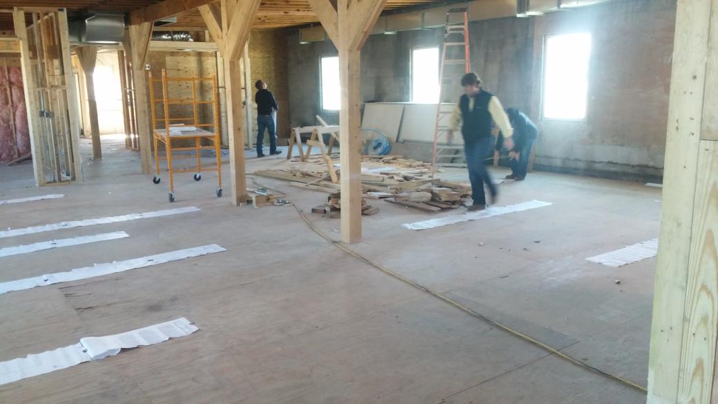 Laying out the lights at our new office. #almostthere