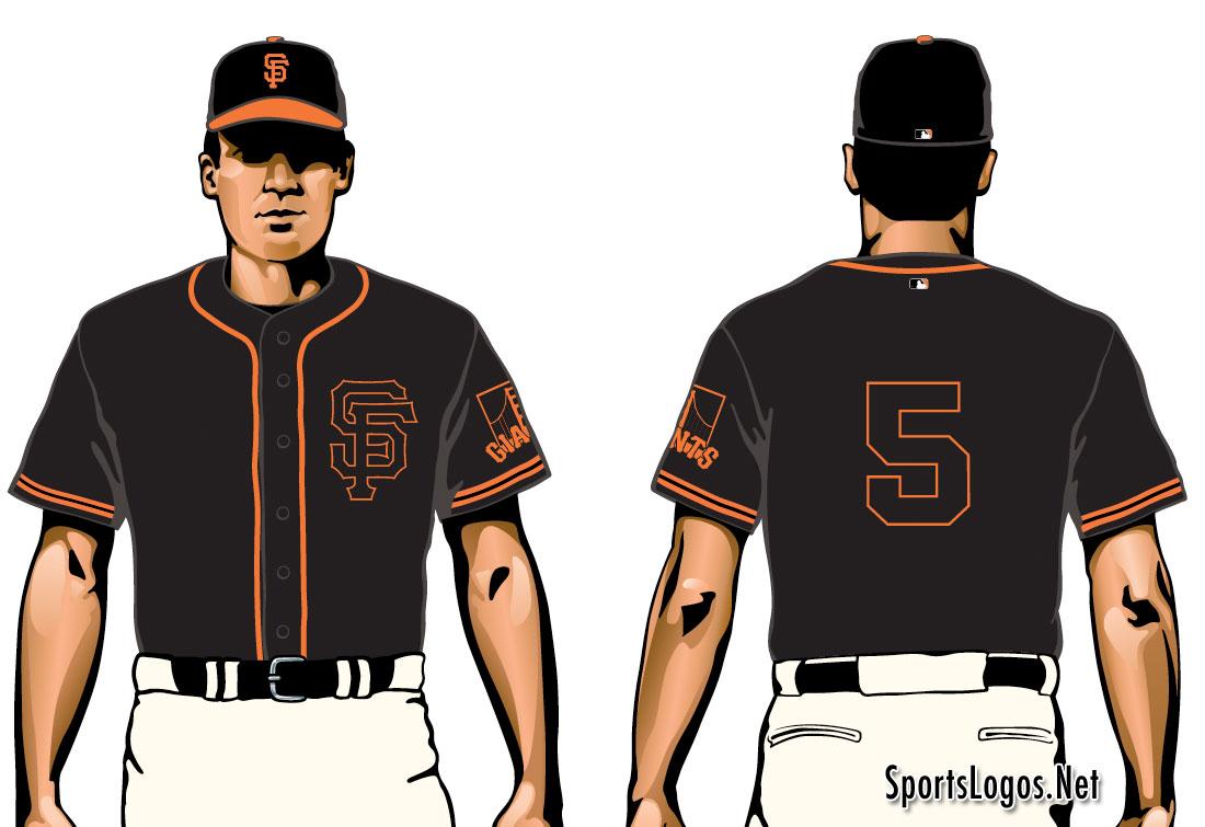 san francisco giants black jersey