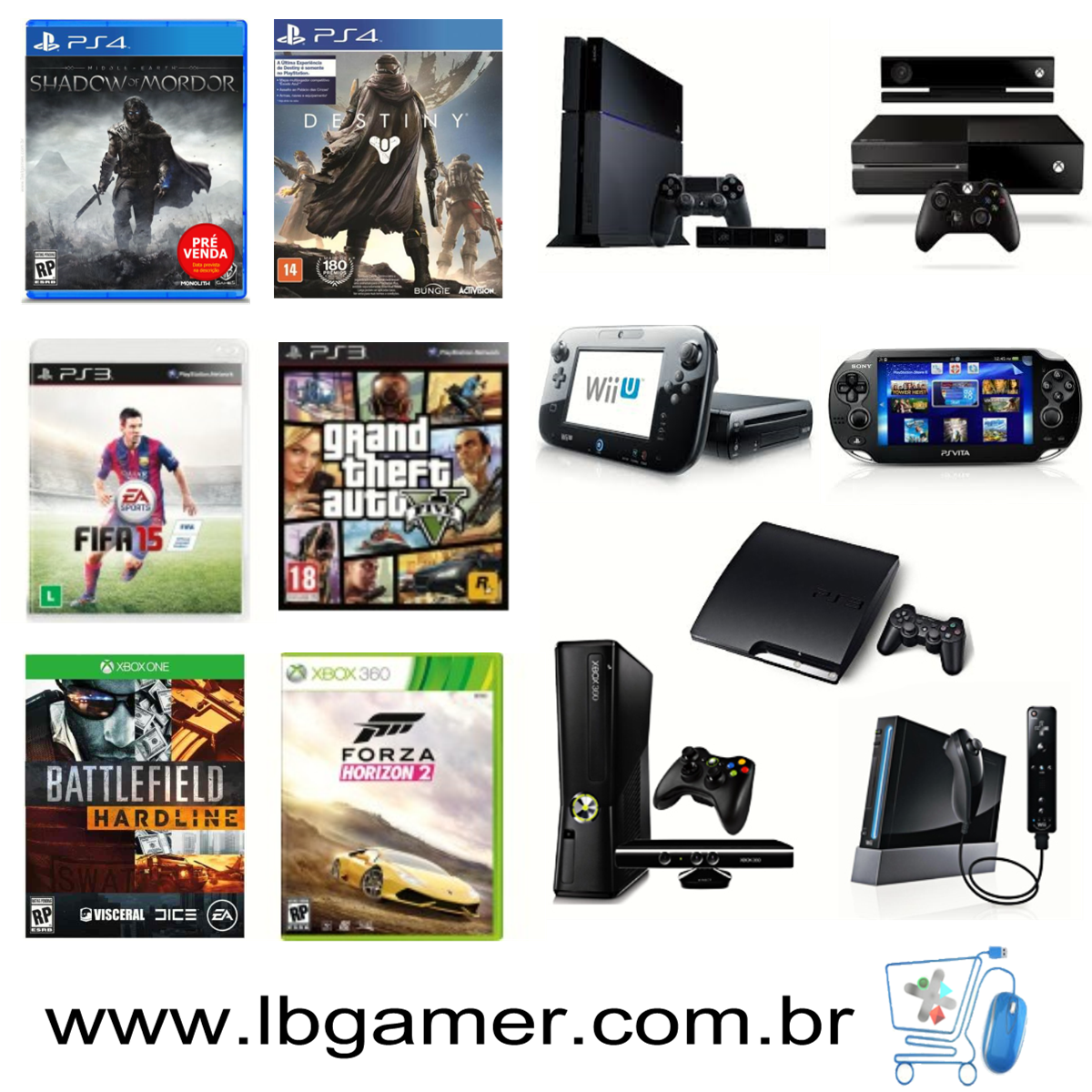LBGamer5's tweet photo. Games e acessórios na http://t.co/A5sQ7lVBFp é muito mais barato. http://t.co/PFeANnaC3n
