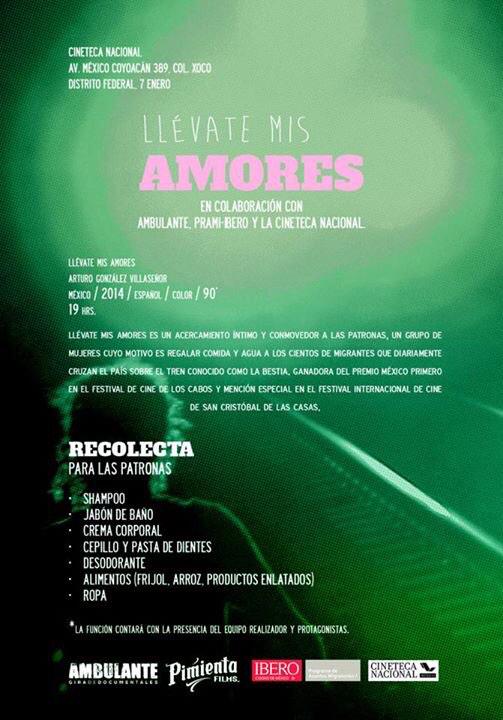 SoundtrackIS's tweet image. Invitamos a la función especial de 'Llévate mis amores' en la @CinetecaMexico. 7pm youtu.be/evj8GwNLyQc http://t.co/tIeFbNrw00”
