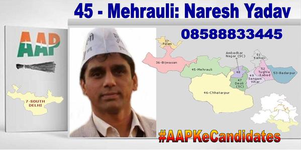 45. #PressJhaaduButton to caste your Vote for -------->

&amp; Off Course <a href="/ArvindKejriwal/">Arvind Kejriwal</a>
