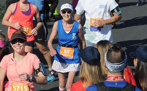 runnersworld's tweet image. You won&apos;t believe how fast this 81-year-old woman ran a half marathon: bit.ly/1LVne2l #beastmode
