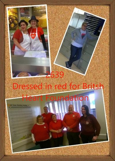 A few of the many guys in red to raise awareness &amp; funds for British Heart Foundation ❤ <a href="/CjdmanT/">Chris Turner</a> <a href="/TescoEdWay_2639/">Tesco Harlow 2639</a>