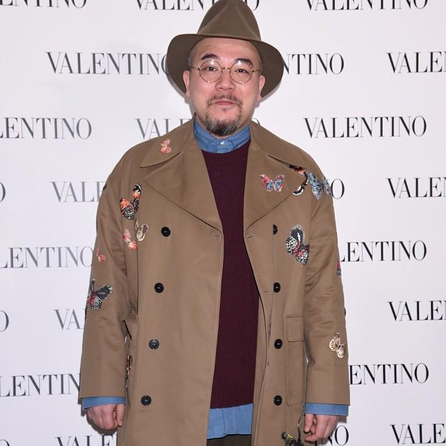 Wyman Wong wore springsummer15 last night at the Valentino Canton Road