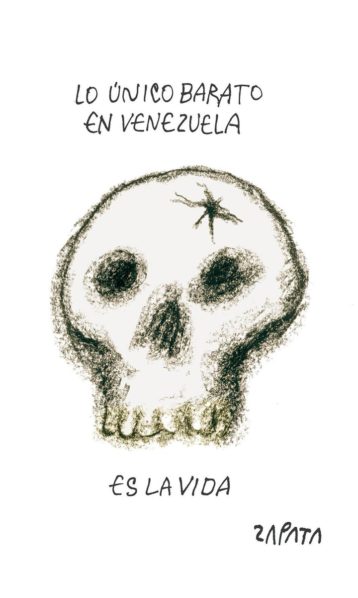 ElNacionalWeb's tweet photo. "Lo único barato en Venezuela es la vida" #SiempreZapata  http://t.co/Xo7iB7U8ce http://t.co/iOY72iqhXR
