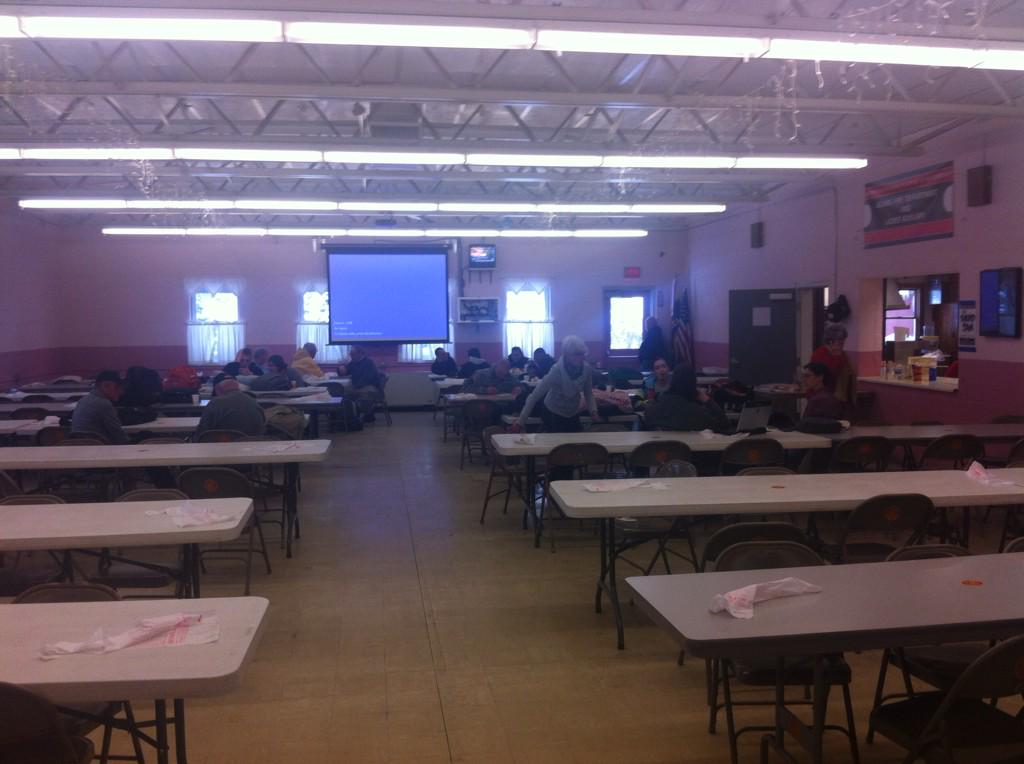 BrianDwyerTV's tweet image. Still a couple dozen people involved in the I-81 pile up at Pierrepont Manor at the Adams Fire Hall for shelter.