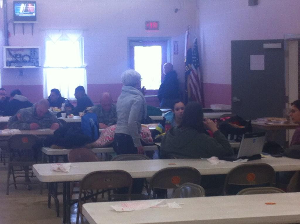 BrianDwyerTV's tweet image. Still a couple dozen people involved in the I-81 pile up at Pierrepont Manor at the Adams Fire Hall for shelter.