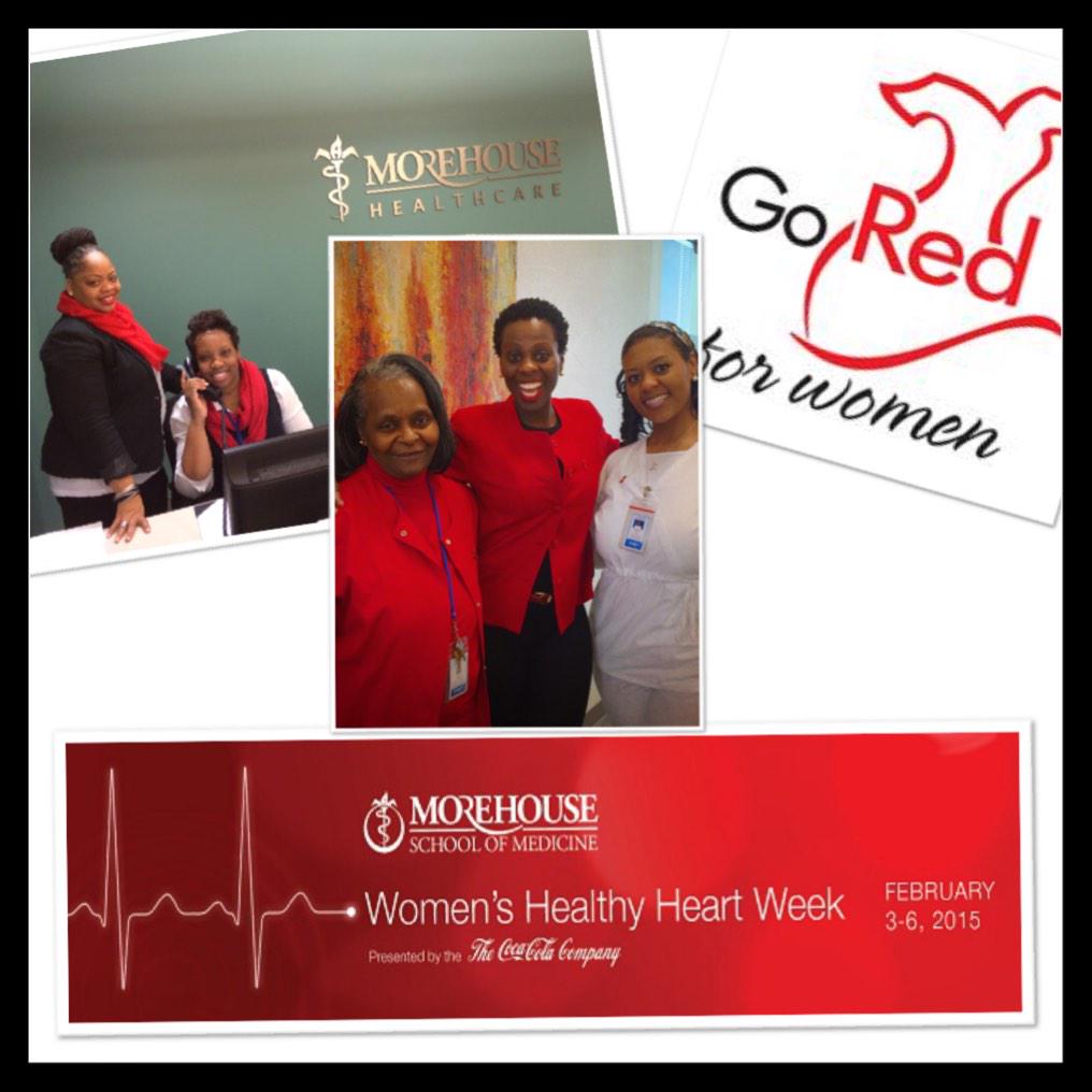 DrKpodzo's tweet photo. Happy Friday &amp; #WearRedDay from us at Morehouse School of Medicine  #MSM #DeltaGoesRed @MSMPres @MSMEDU @DSTNatlPrez http://t.co/a4la41G6zW
