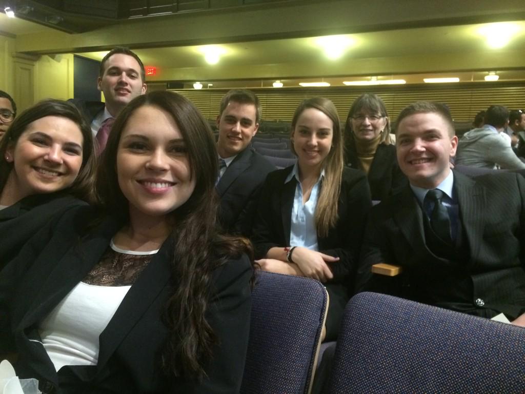BryantDECA's tweet photo. @BryantUniv @RI_DECA patiently waiting for awards! #NSORegionals15 http://t.co/QqvISou77h