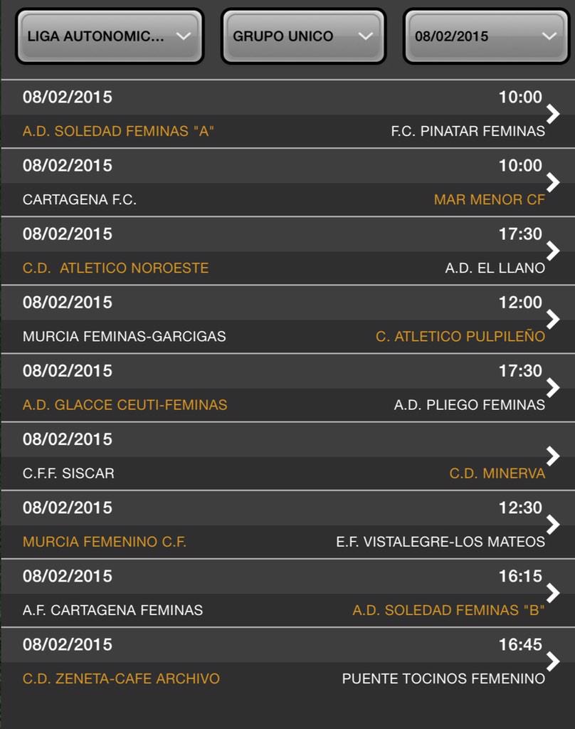 FutfemRm's tweet photo. Horarios liga autonómica femenina. http://t.co/ZniyR9Zi3x