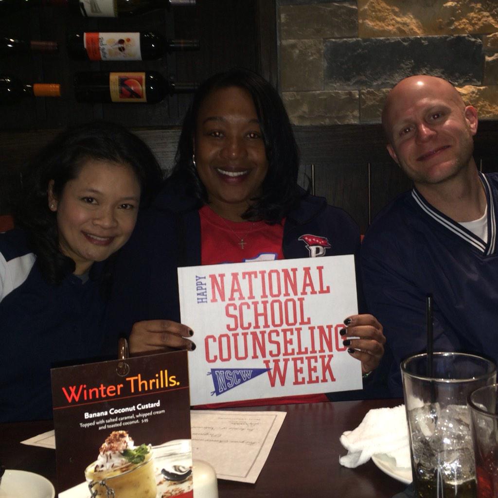 CounselingPTHS's tweet photo. Some of the counselors getting to enjoy an amazing appreciation lunch for National School Counseling Week! #NSCW15 http://t.co/6HKerIyINc